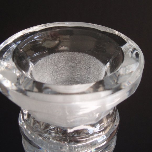 Diamond Cut Glass Style Wine Decanter Whiskey Carafe w Top Unique Stopper Heavy - Picture 10 of 14